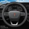 Hongqi Ultra-Thin Genuine Leather Steering Wheel Cover - All-Season, Universal Fit