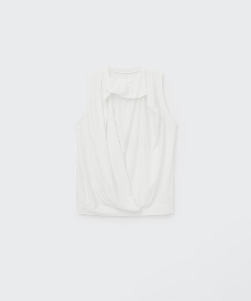 Koseumoseu Drape Fold Sleeveless (White)