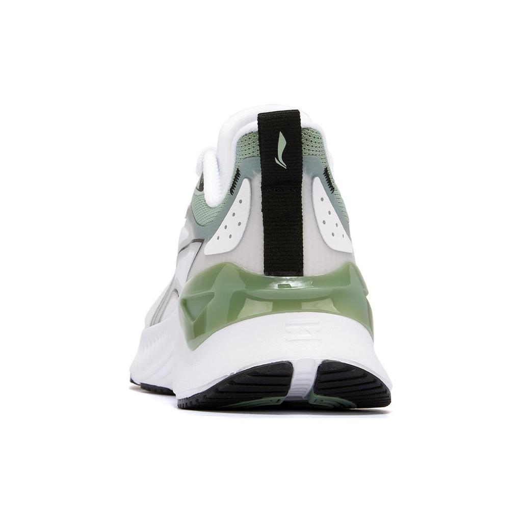 New LiNing YueYing 3.0 Cushioned Wear Resistant Breathable Low Top Running Shoes Women's White Green ARHU024-3