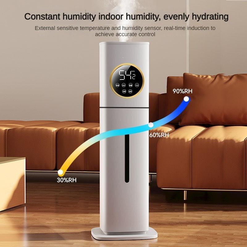 28W Fog Air Humidifier Household Heavy Air Conditioning Room Large Capacity Silent Spray Machine Bedroom Sterilization And Purification Humidifier