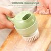 4 In 1 Vegetable Cutter Multifunctional Handheld Electric Wireless Chop Garlic Mash Minced Slice Onion Cutting Cooking Gadget