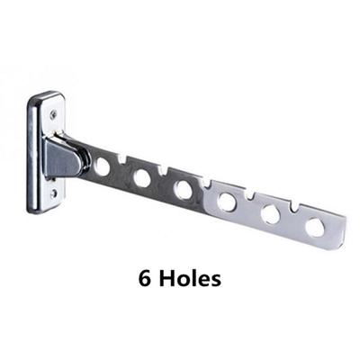 6/8/10 Holes Wall Hanger Clothes Drying Rack Screw Stainless Steel Folding Space Saving Clothes Hangers