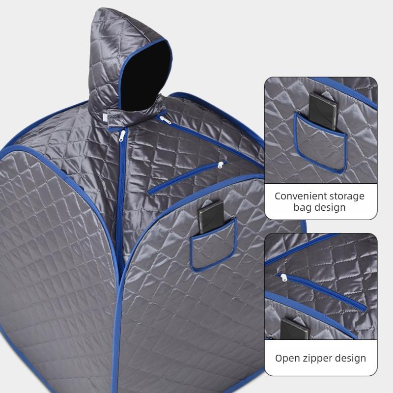 Boîte de sudation à la vapeur pour la maison, cabine de sauna pliable, sauna à vapeur pour tout le corps, machine de fumigation pour transpirer, kit de sauna à vapeur