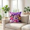 1Pc Stylish Idol Theme Printed Pillowcase, Zippered Cushion Cover, Machine Washable, Ideal For Home & Office Napping Decor