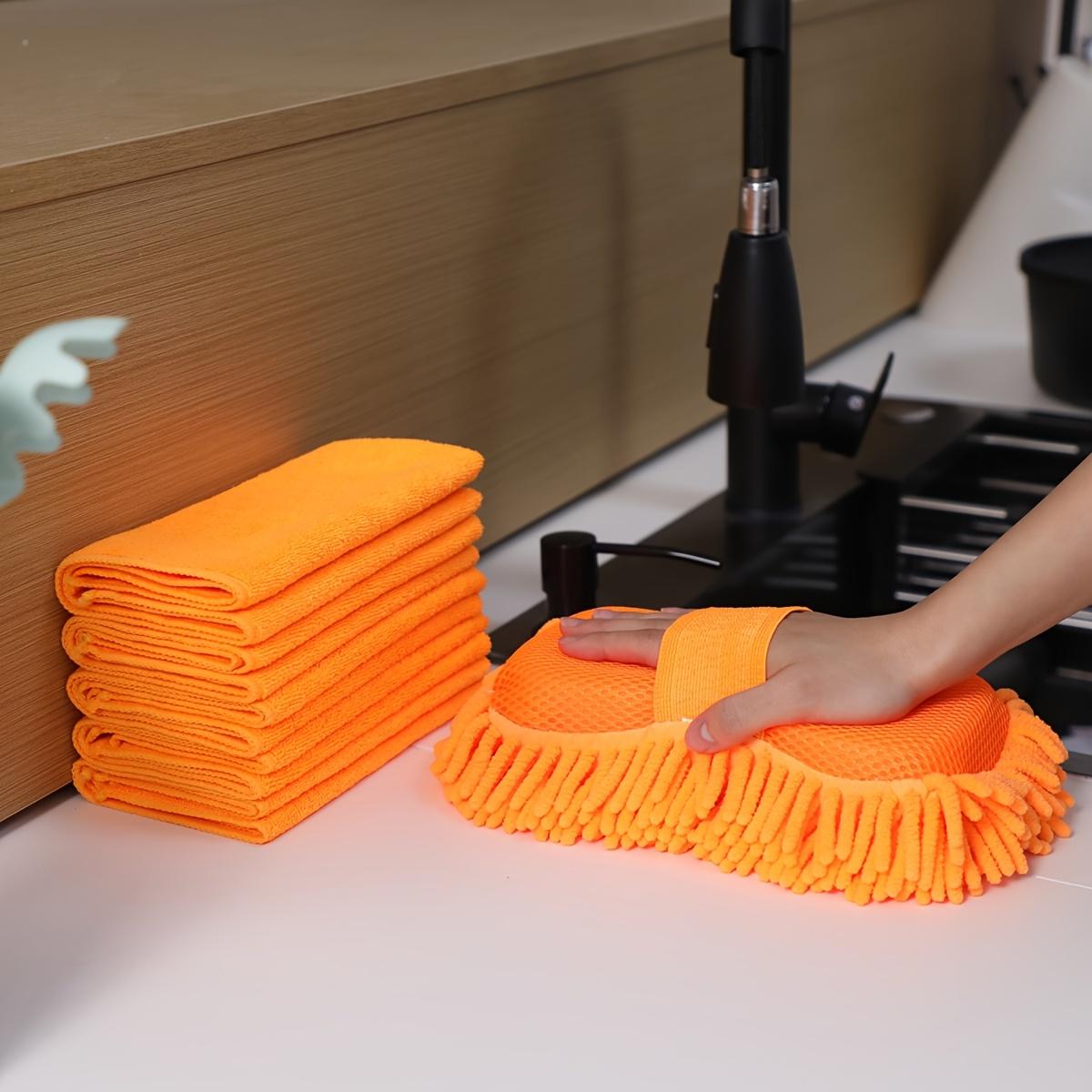 

Суперабсорбирующий набор из микрофибровой губки и полотенца для мытья автомобиля - Суперабсорбирующий, устойчивый к царапинам, многоразовый - Подходит для автомобилей, дома и кухни 1pc оранжевый