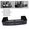 With Hooks Bathroom Shelf Black Floating Wall Shelf Storage Shelf  Home Hotel Apartment