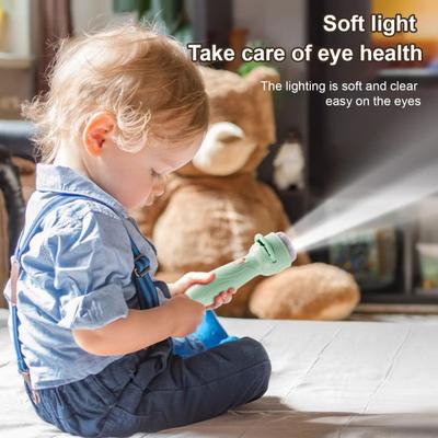 Kinder Projektor Taschenlampe Spielzeug mit 48 Bildern & 6 Scheiben Pädagogisches Erzähllicht für Frühes Lernen & Schlafenszeit Fantasievolles Spiel Taschenlampe Spielzeug