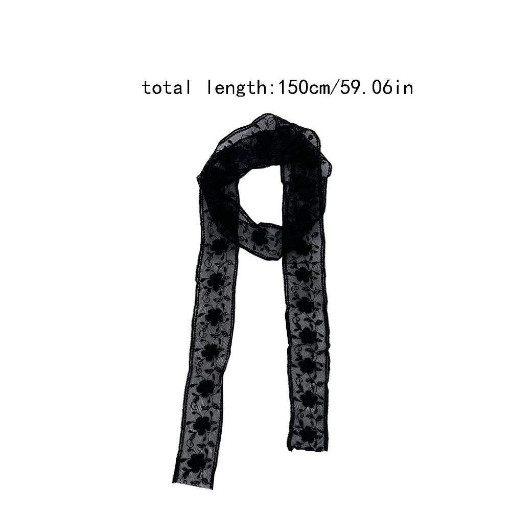 Korean Sweet Lace Waistband Y2k Bow Gauze Waist Belt Floral Long Dress Jeans Belt Streetwear