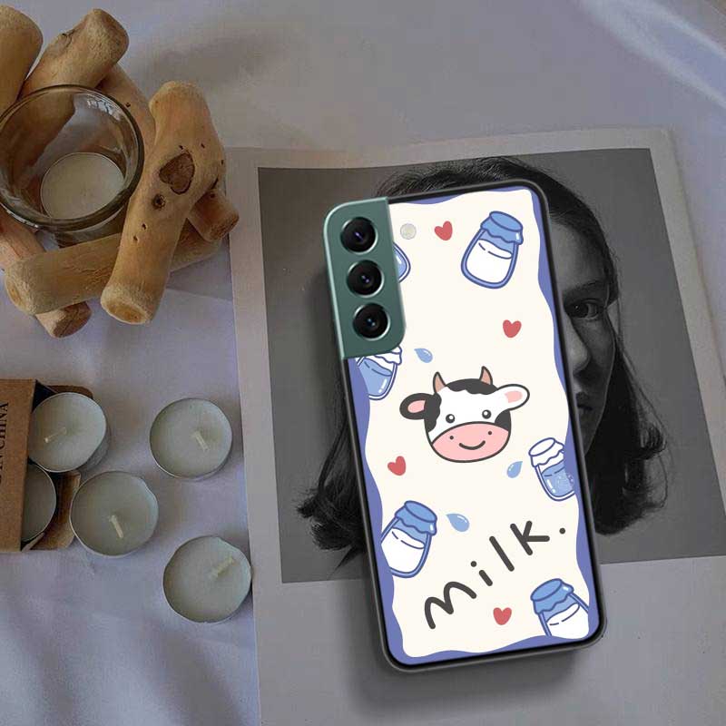 Nouvelle Coque de Téléphone Mignonne à Imprimé Vache Pour Samsung A15 A25 A35 A55 Galaxy A70S A50S A30S A30 A40 A71 A51 A41 A31 A21 A11 A01 A20S A10S A2