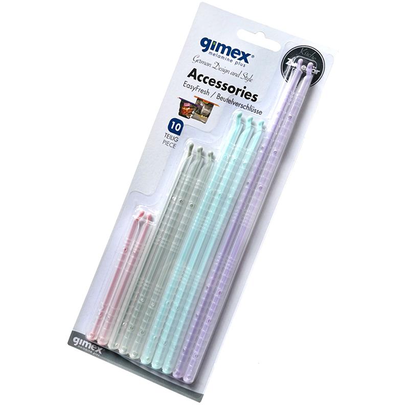 Plastic Bag Clips Food Sealed Sticks Kitchen Food Snack Grip Organizer Bag Seal Clip Rod Moisture-Proof Storage Clamp