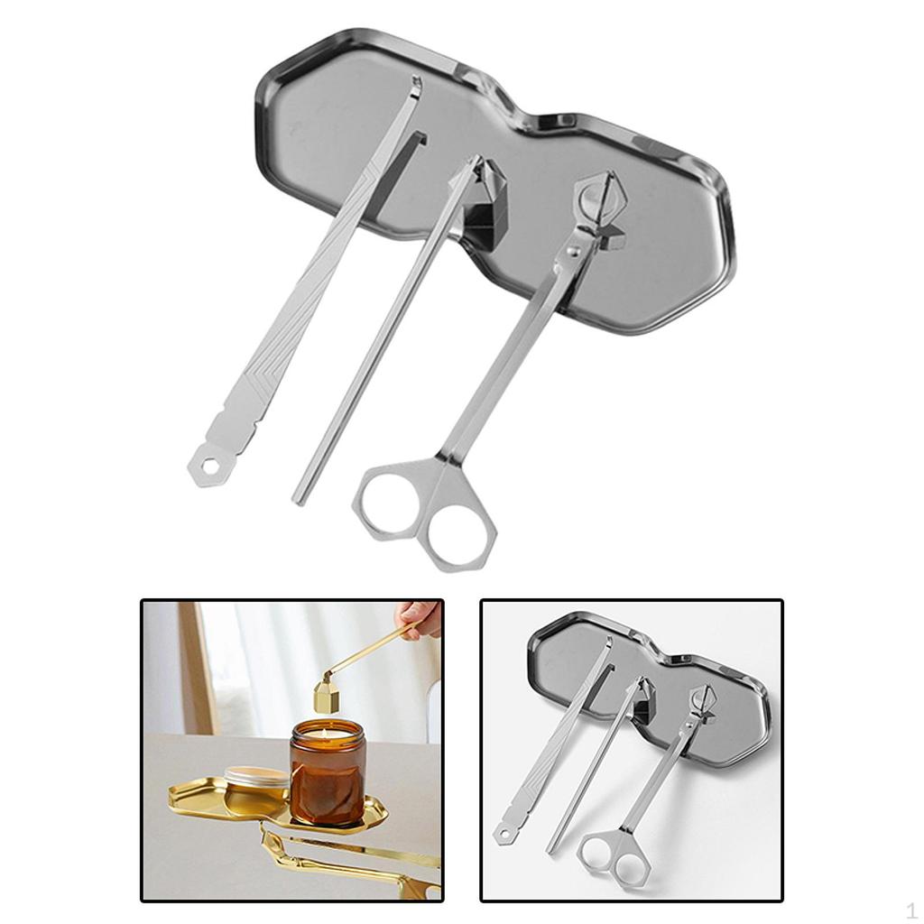 4 in 1 Candle Tool Kit Accessory Set Wick Trimmer for Birthday