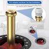 Freestanding Tub Drain Rough-in Kit, Island Bath Tub Drain Kit with PVC Plastic Adapter and Brass Tail Pipes, Compatible with Freestanding Bathtub,