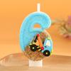 Digital Candle Birthday Little Celebration Cake Topper Decoration