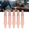 5Pcs G02-0 Acetylene Flame Torch Tip Isobaric Cutting Nozzle All In One Equal Pressure Cutting Tip Gas Welding and Cutting Kits with Storage Boxes