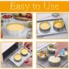 5CM Stainless Steel Perforated Round Tart Mold, French Flan Ring Baking Mold with Holes, Breathable Baking Tool for Pastry