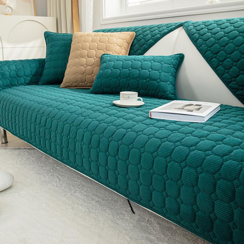 Winter Corduroy New Sofa Cushion Thickened Sofa Cover Simple Four-Season Universal Non-Slip Seat Cushion Sub-Cover Cloth Towel