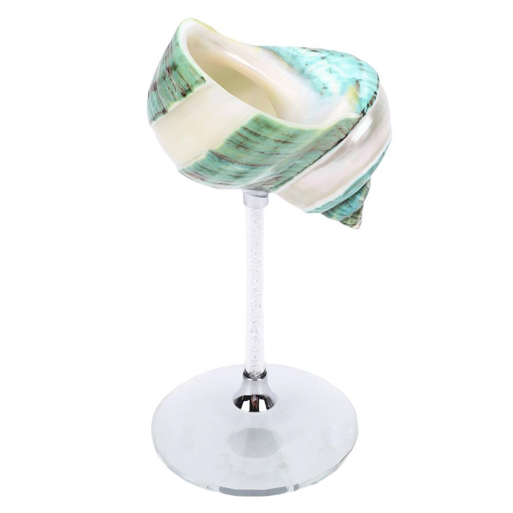 Glass Base Cocktail Drinks Cup Natural Shell Creative Wine Glass Creative Conch Shell Goblet Bar