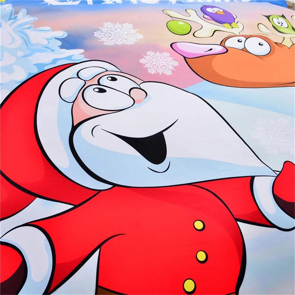 Bed Linens New Cartoon Christmas Bedding-set New Year Gift Anime Bed Cover Home Textile Edredones Y Conjuntos De Ropa De Cama