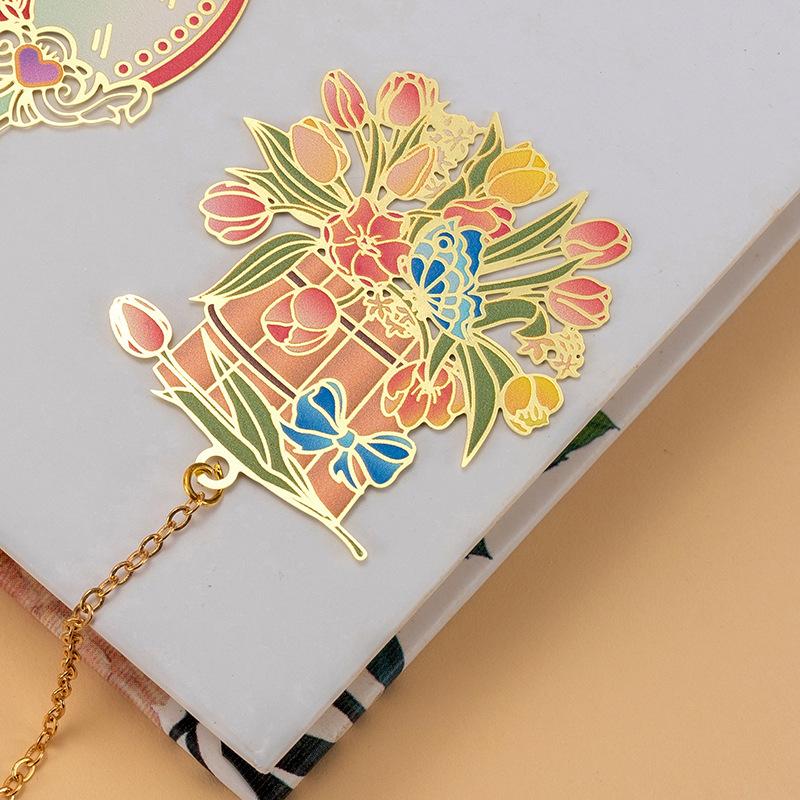 Book Marks Vintage Book Clip Metal Bookmark Creative Tassel Bookmark For Office Supplies Reading Supplies Gift Item