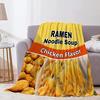 Ramen printed flannel blanket sofa blanket bed sheet bedspread decorative blanket production source direct supply