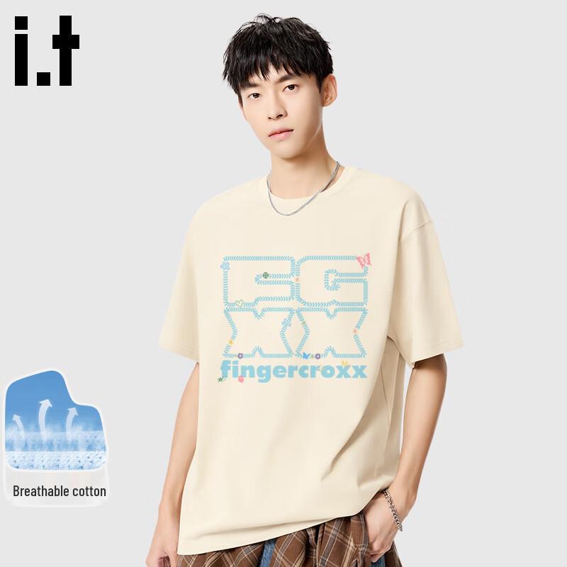 Fingercroxx IT Men s Casual Loose-Fit Cotton T-Shirt M