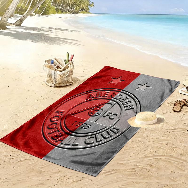 Toalla de Playa con Estampado del Logo de Aberdeen, Toalla Grande Suave de Secado Rápido para Playa, Camping, Natación