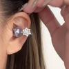Twinkles Frosteds Florals Ear Jewelry For FreeClip Rotatable Charm Accessories Electroplated Design Firm Attachment