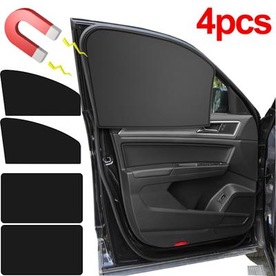 Magnetic Car Window Sunshade Cover Summer UV Protection Car Side Front Rear Window Mesh Curtain Protector Cover Auto