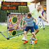 Football Goal Sports Toy Foldable Children's Football Gate with Pump & Ball Portable Soccer Goal for Outdoor Football Training
