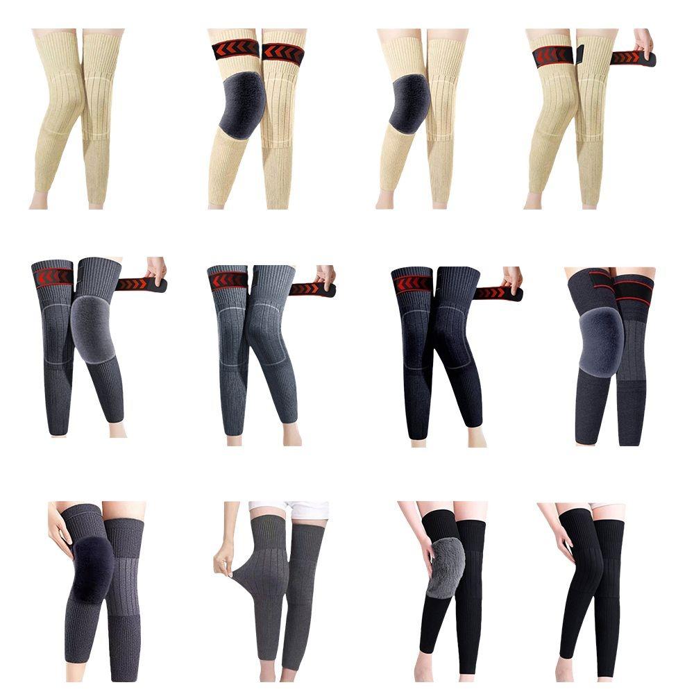 Elastic Thick Knee Protector Cold-proof Thermal Leg Warmers Winter Knee Cover Arthritis