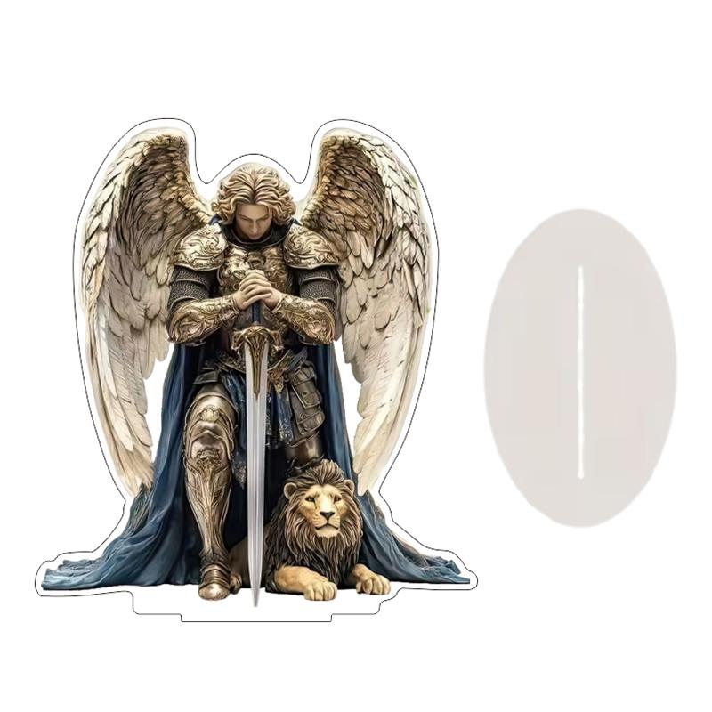 Dekoracyjna Figurka Dekoracja Smoka Do Biura Prezent na Parapetówkę Dekoracja Biurka Ornament 2D Akrylowy Ornament na Biurko