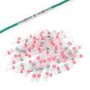 50 Pcs SST Solder Seal Wire Connector One Step Connection Transparent Heat Shrink Butt Connectors Rapid Contraction HotMelt