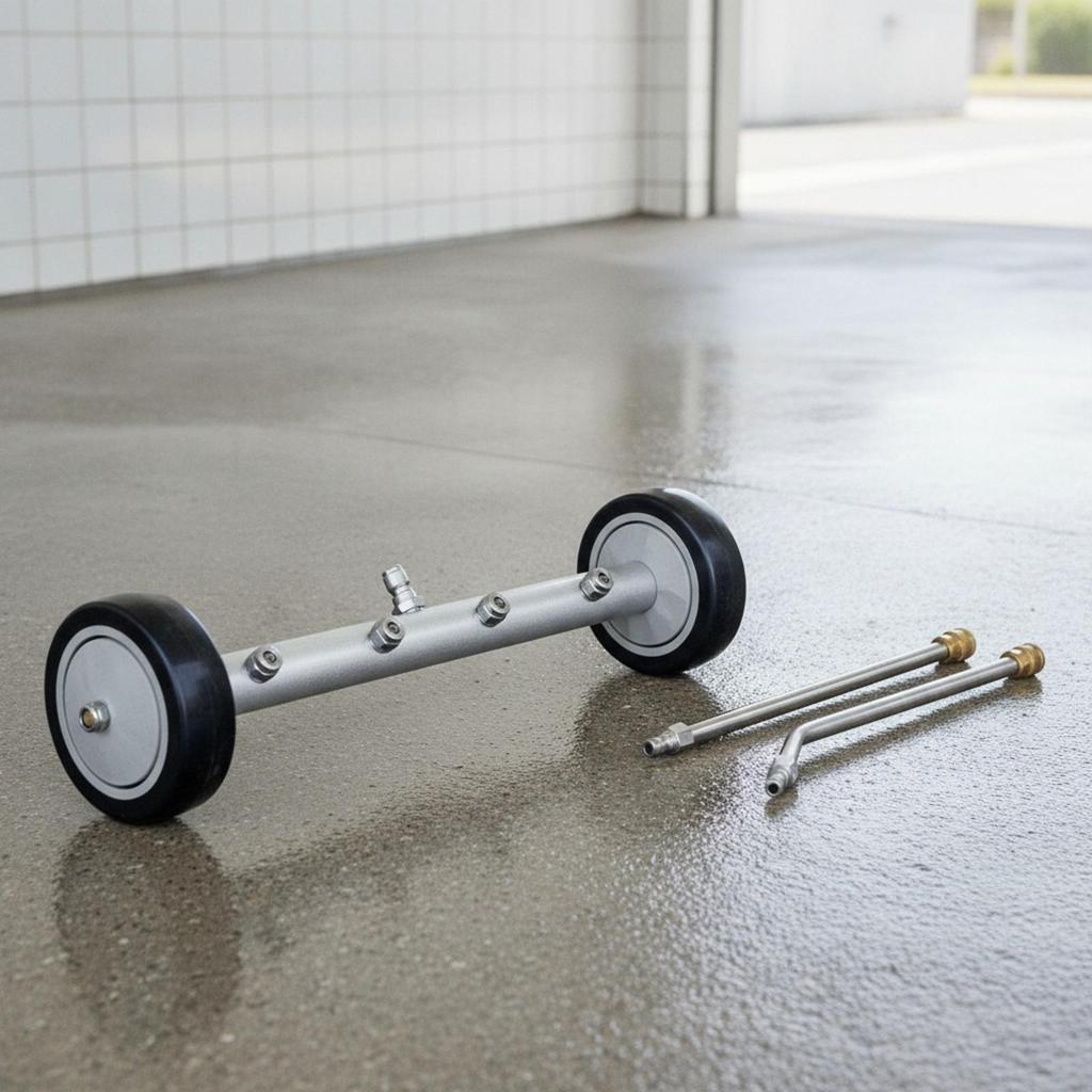 Washer Undercarriage with Extension Rods Versatile Under Car Stainless Cleaning