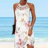 Summer Fashion Sexy Sleeveless Dress Soft Casual 3D Flutter Butterfly Print Dress Sleeveless Sling Dress Summer Suspender Dress