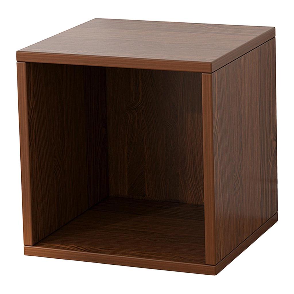 Wood Cube Storage Organizer Bin for Kitchen Living Room Bedroom Dark