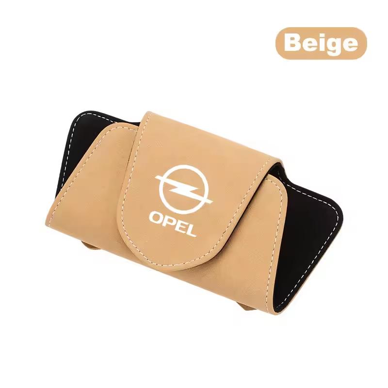 AAAYR1 Car Sun Visor Glasses Case Sunglasses Storage Box Clip For Opel astra j corsa d astra astra k vectra bvectra b insignia vivaro