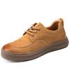 Frühling neue Herrenschuhe Leder atmungsaktiv breiter Kopf Trend Retro vielseitig lässige Lederschuhe Herren britische Arbeitsschuhe