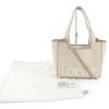 Excellent LOEWE Handbag font tote medium 2WAY Shoulder Bag canvas ALF1B61X11 Used