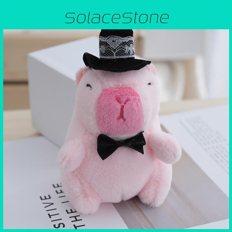 Lovers Capybara Soft Plush Doll Keychain Pendant For Backpack And Car Decor