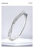 Sterling Silver Mobius Open Ring: Women's Elegant Design for Index Finger