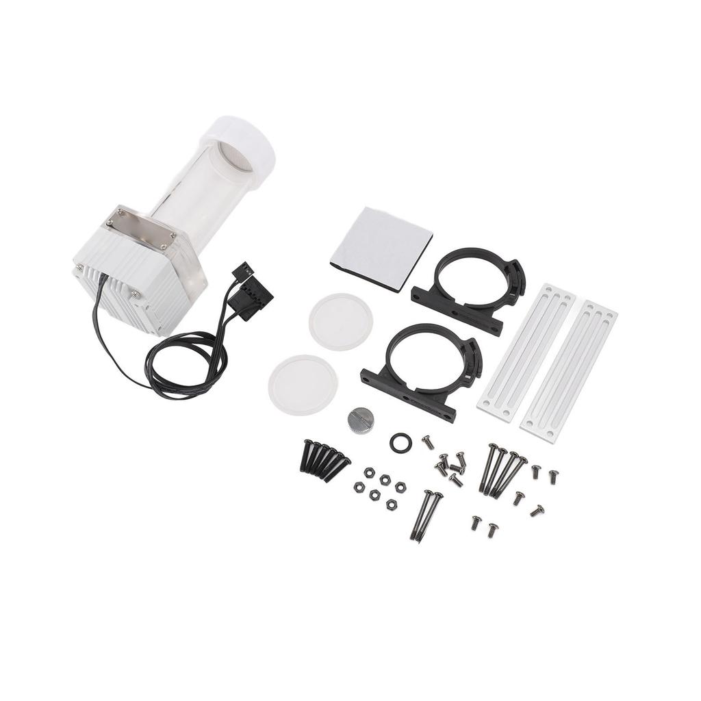 Water Cooling Pump Tank 30 Mesh Filter Mesh Sine Wave Drive 125ml Capacity G1 4 Water Pump Tank for Water Cooling