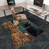 1pc Anime Cat Chair Mat - Fantasy Art Office Rug with Black Cat Design, Perfect for Home Decor and Gift Ideas.A044