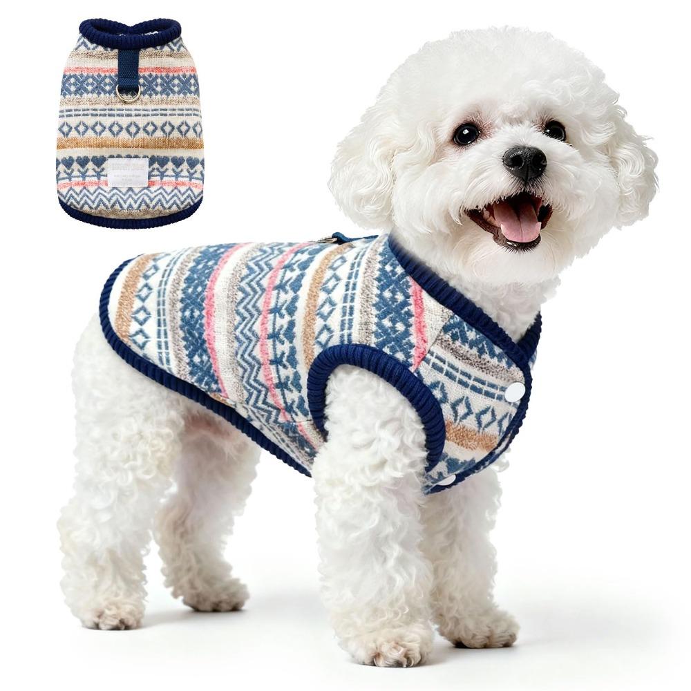 Fleece Lined Pet Dog Clothes Thickened Cat Clothes New Teddy Bear Coat Winter