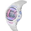 Casio Zegarek damski Baby-G Basic Digital Biały Pasek z Żywicy Kwarcowy BG-169PB-7 200M