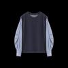 Mohan Yimei Color Block Long Sleeve Casual Sweatshirt