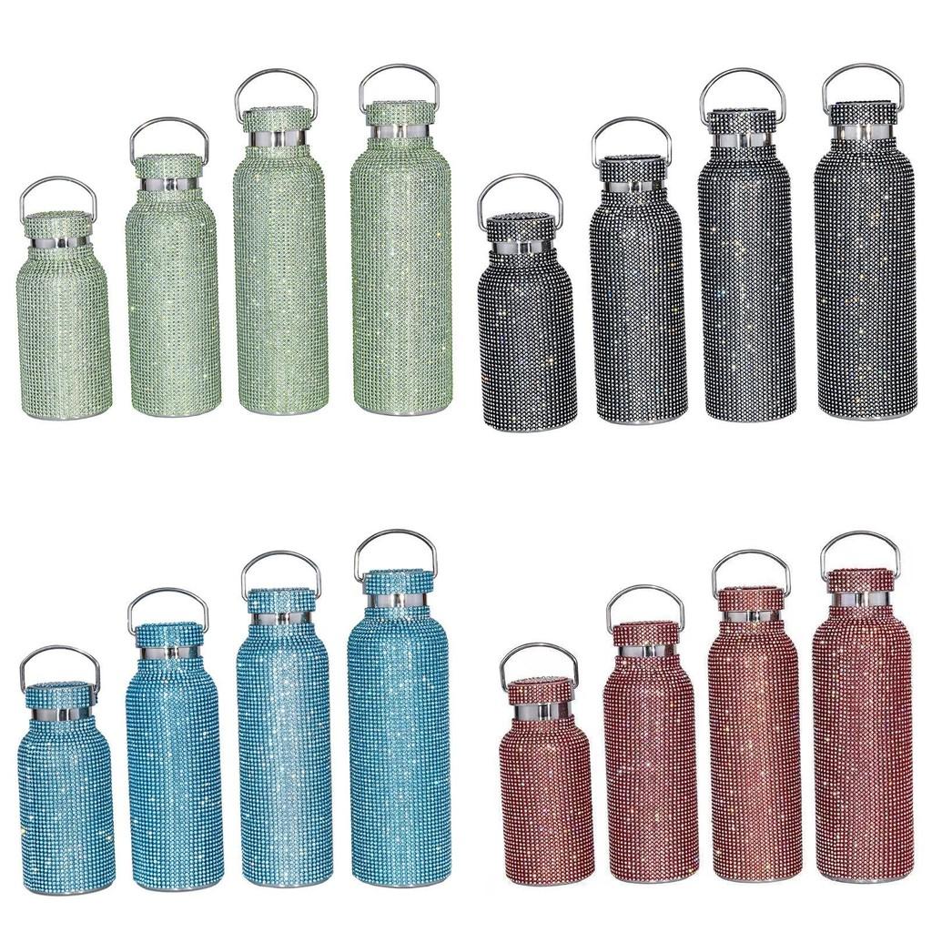 Diamond Water Glitter Bottle Stainless Steel Thermal Bottle Refillable Water Cup