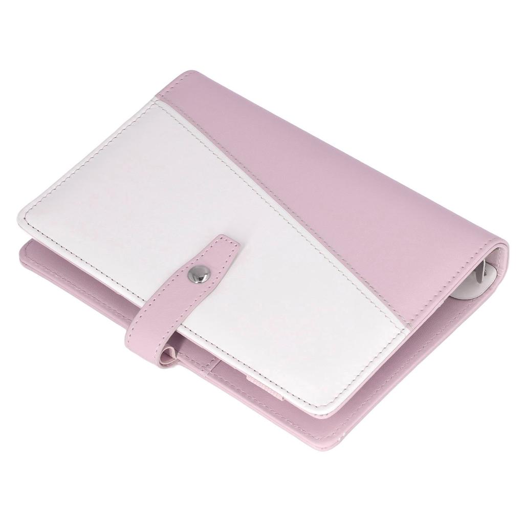 A6 Budget Binder Multifunctional Compartment Design Portable PU Leather Notebook Binder for Office School