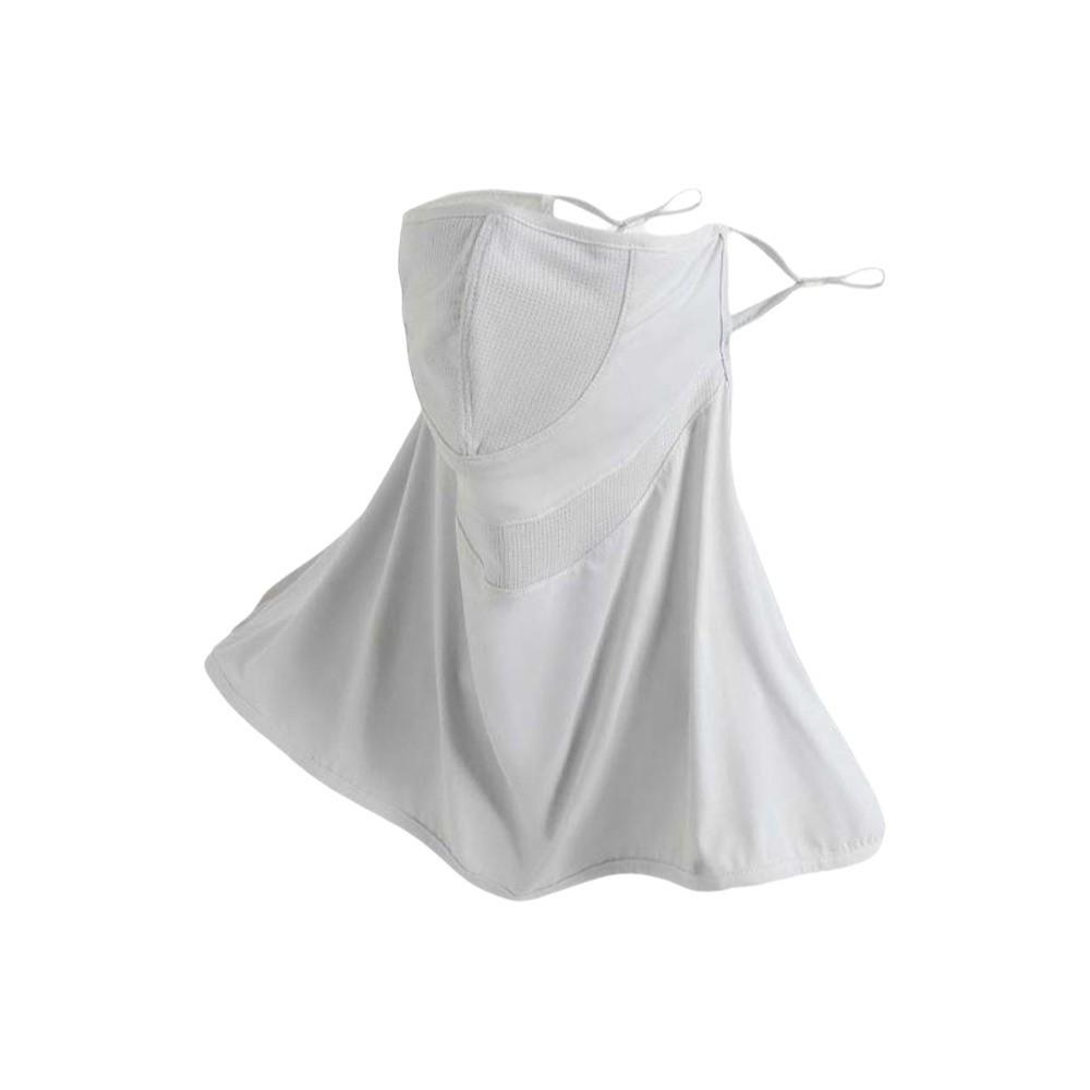 Ice Silk Neck Sunscreen Mask Thin Breathable Sunshade Mask Face Sun Protection  Seaside Vacation