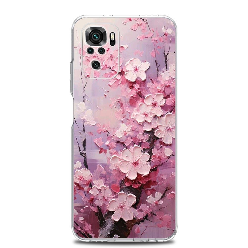 Cherry Blossom Tree Phone Case For Xiaomi Redmi Note 13 12 5G 9S 9 8 10 11 Pro Plus 4G 9T 13C 12C10C 9C 9A 7 Pro Clear Cover