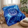 Coperta in Flanella con Stampa Calcio Everton, Morbida Calda Leggera Coperta da Divano Letto Campeggio